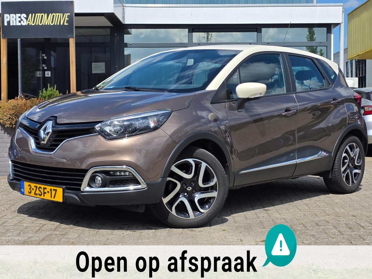 Renault Captur - 1.2 TCe Dynamique | AUTOMAAT | BRUIN / WIT - AutoWereld.nl