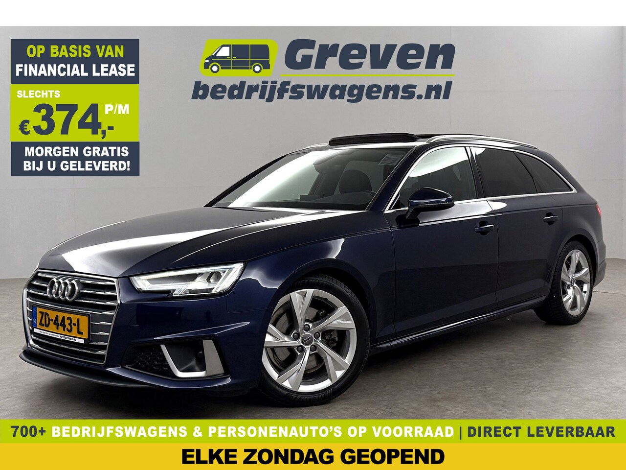 Audi A4 - 35 TFSI 150PK S-line Pano LED Clima Cruise Navigatie 18"LMV Parkeersensoren - AutoWereld.nl
