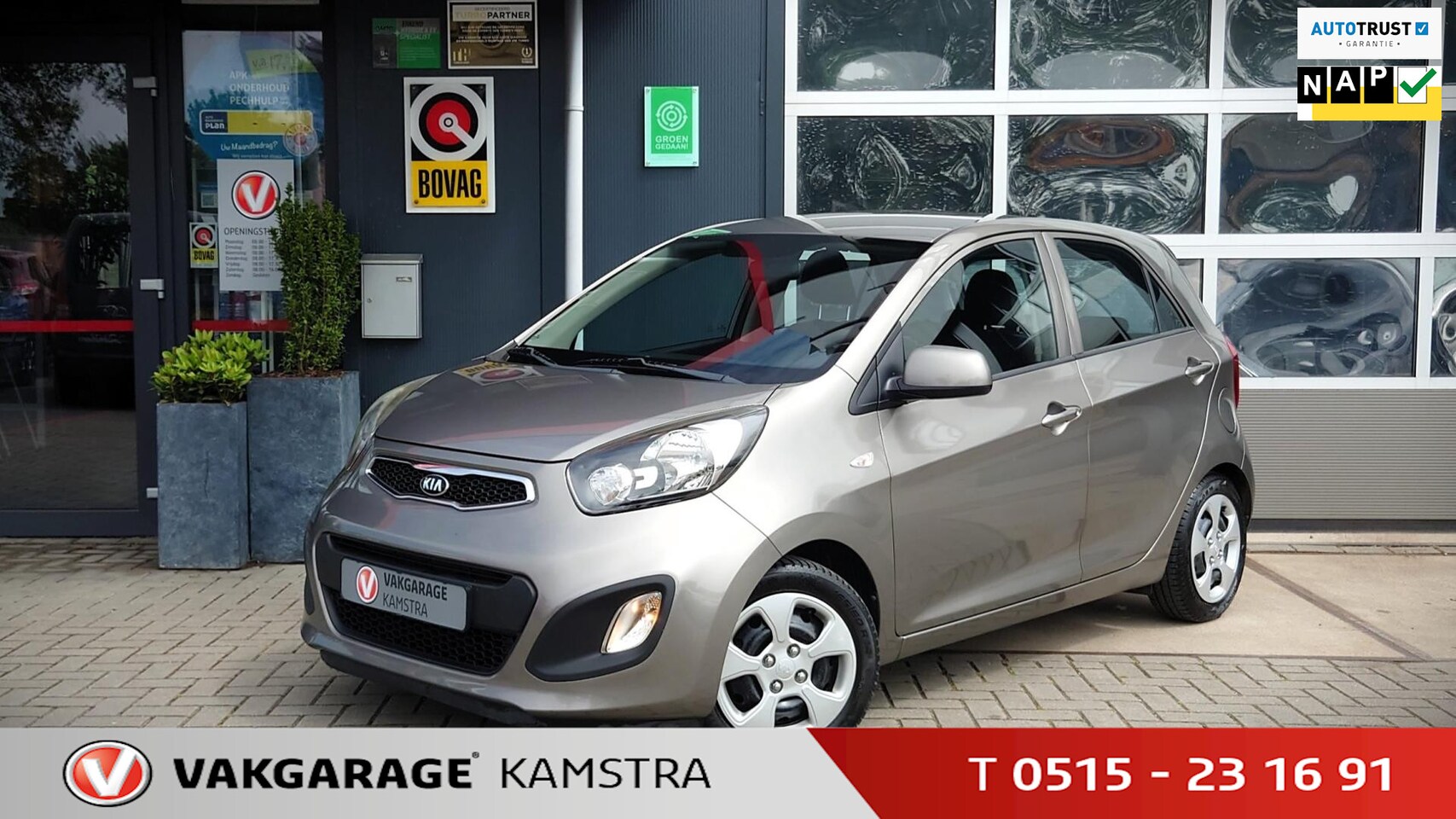 Kia Picanto - 1.0 CVVT Comfort Pack NAP Airco/Navi/Weinig KMs! - AutoWereld.nl
