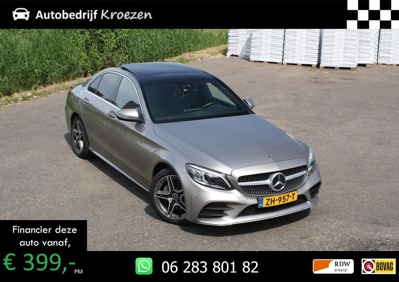 Mercedes-Benz C-klasse - 180 ///AMG Pakket | Pano | Virtual display | Incl BTW | - AutoWereld.nl