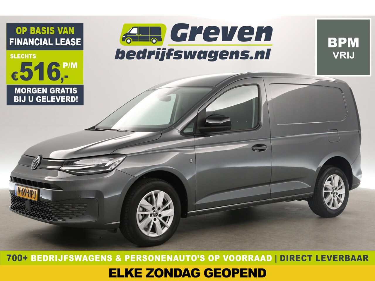 Volkswagen Caddy Cargo - 2.0 TDI Style L1H1 | NIEUW | BPM Vrij | Automaat DSG Airco Camera Cruise Carplay LED Navi - AutoWereld.nl