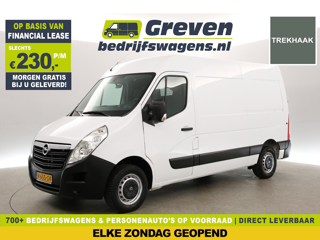 Opel Movano - 2.3 CDTI L2H2 Airco Cruise Trekhaak Parkeersensoren 3 Persoons Elektrpakket - AutoWereld.nl