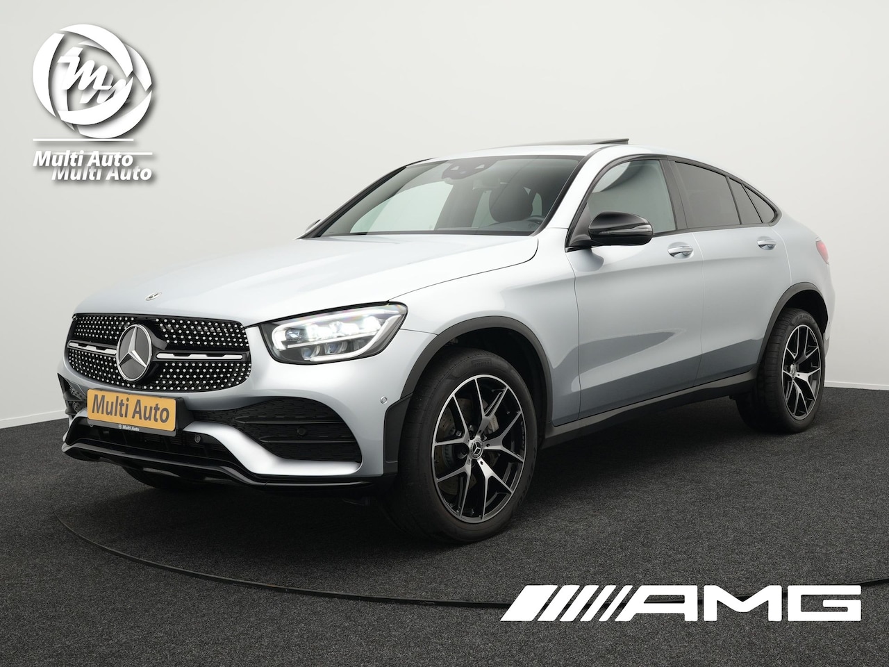 Mercedes-Benz GLC-klasse Coupé - 300e 4MATIC AMG Plug In Hybrid PHEV | Schuifdak | Apple Carplay | Head Up | 20"L.M | Leder - AutoWereld.nl
