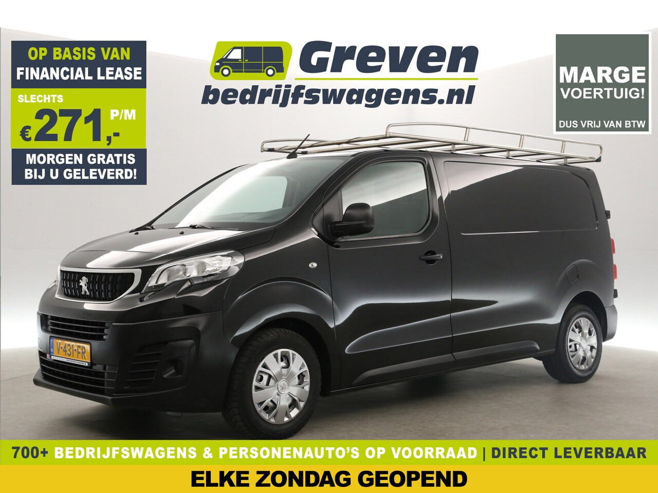 Peugeot Expert - 226S 1.6 BlueHDI L2H1 | MARGE! | Airco Cruise Carplay Navigatie PDC 3 Persoons Imperiaal E - AutoWereld.nl