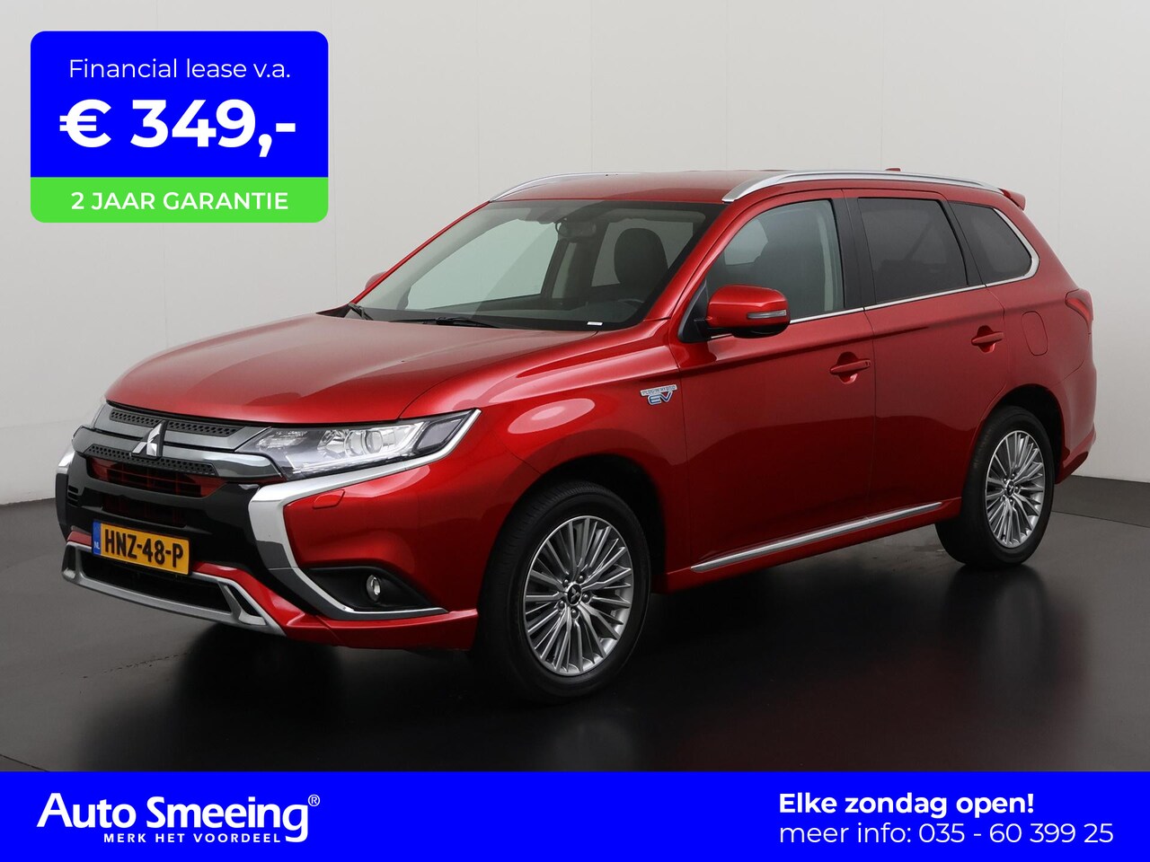 Mitsubishi Outlander - 2.4 PHEV Intense S | Trekhaak | Leder/Alcantara | Elek stoelbediening | Camera  | Zondag O - AutoWereld.nl