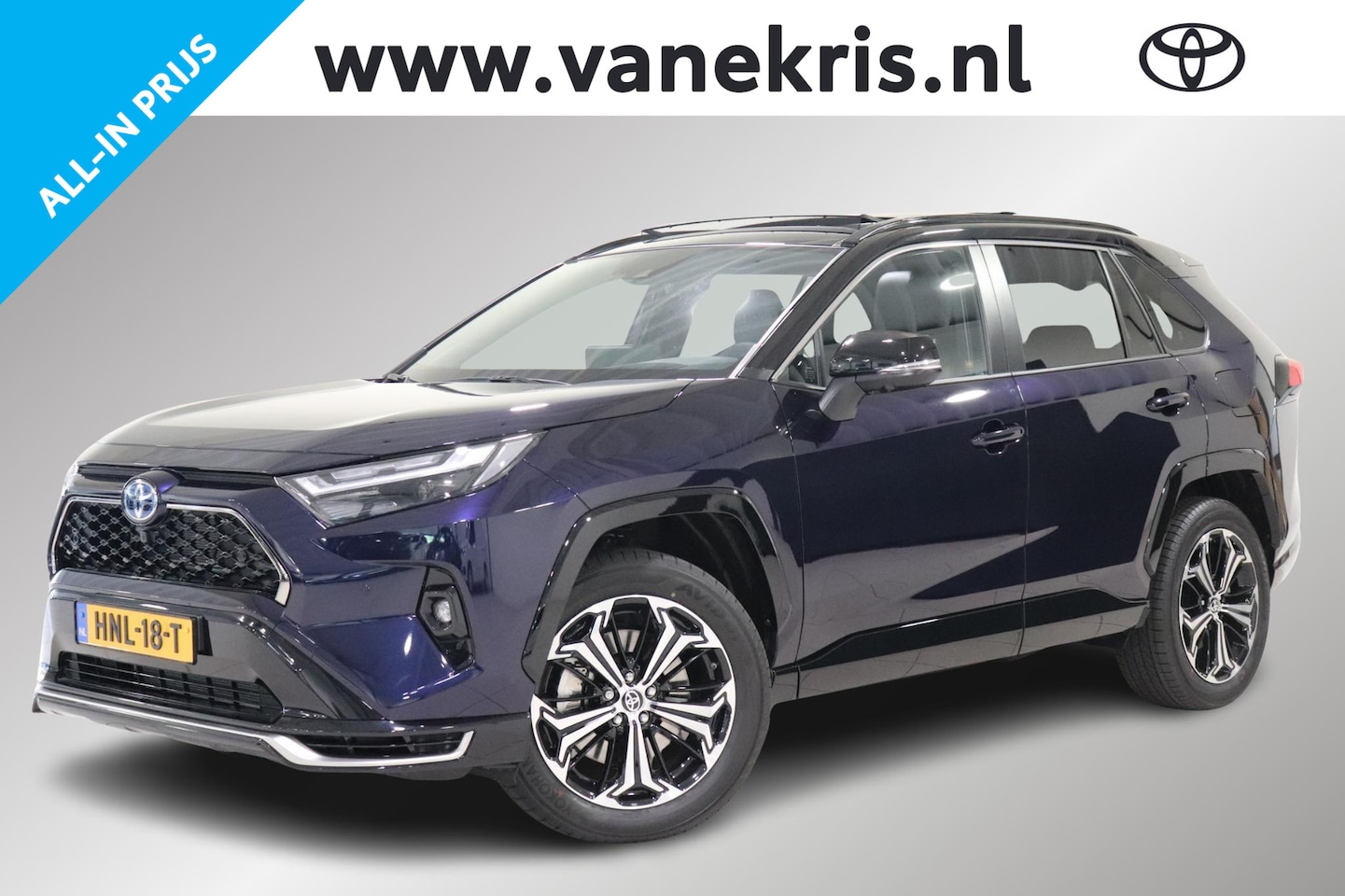 Toyota RAV4 - 2.5 Plug-in Hybrid AWD Bi-Tone Plus, Pano, JBL, BSM, Alarm Klasse 3, Trekhaak,  Apple Carp - AutoWereld.nl