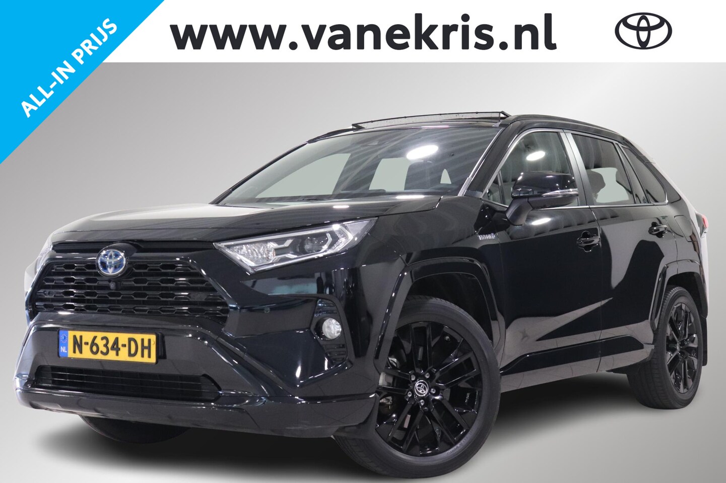 Toyota RAV4 - 2.5 Hybrid AWD Black Edition 2.5 Hybrid AWD Black Edition, BSM, PANO, JBL, Apple Carplay/Android Auto, Sensoren! - AutoWereld.nl