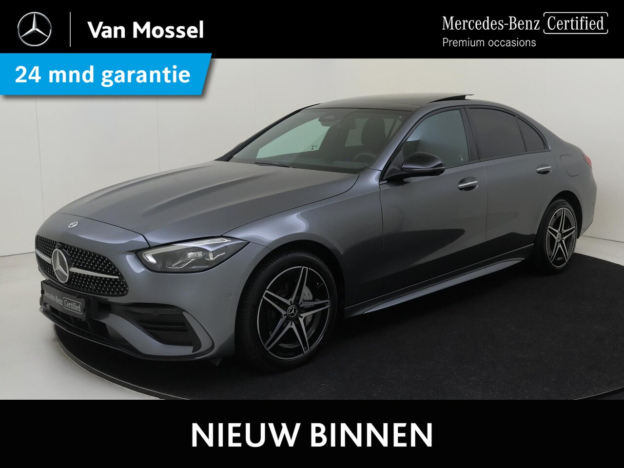 Mercedes-Benz C-klasse - 300 e AMG Line / Stoelverwarming / 360Graden-Camera / Memory-Stoelen / Night-Pakket / Pana - AutoWereld.nl