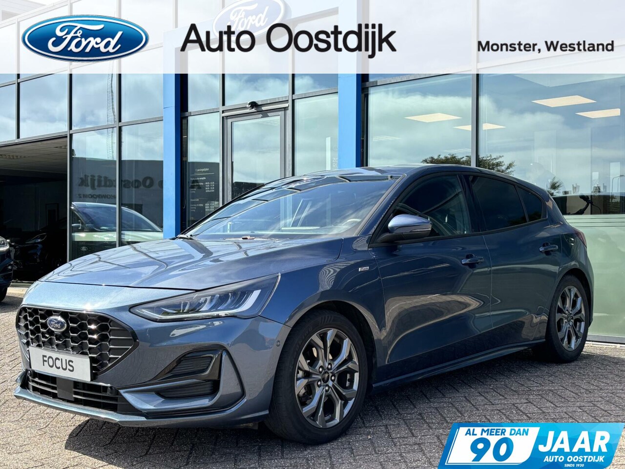 Ford Focus - 1.0 EcoBoost Hybrid ST Line 125PK Winterpack Cruise Navi Camera SYNC4 Climate Privacy Glas - AutoWereld.nl