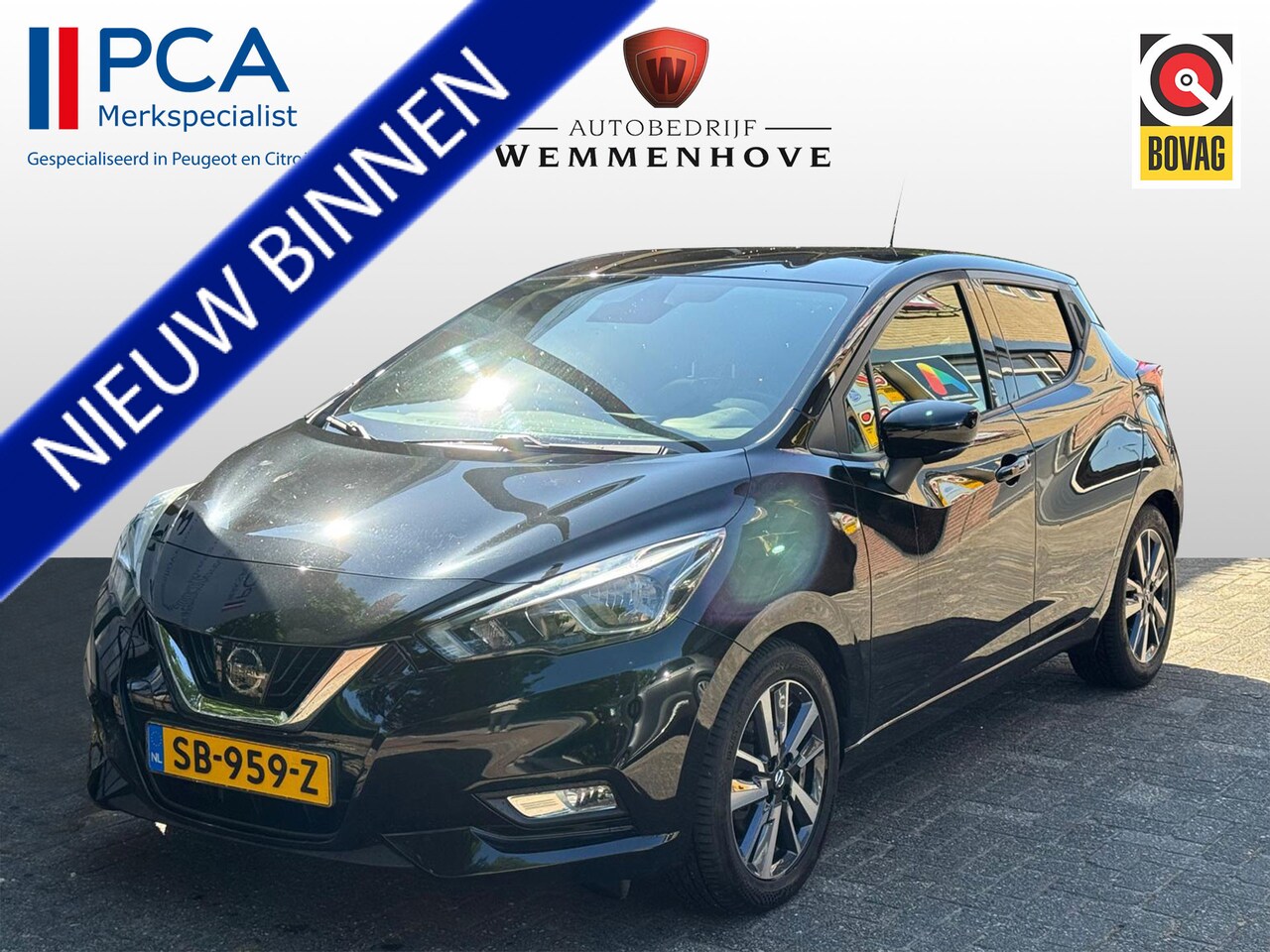 Nissan Micra - 0.9 IG-T N-Connecta Airco/Parkeersensoren/Cruise Control - AutoWereld.nl