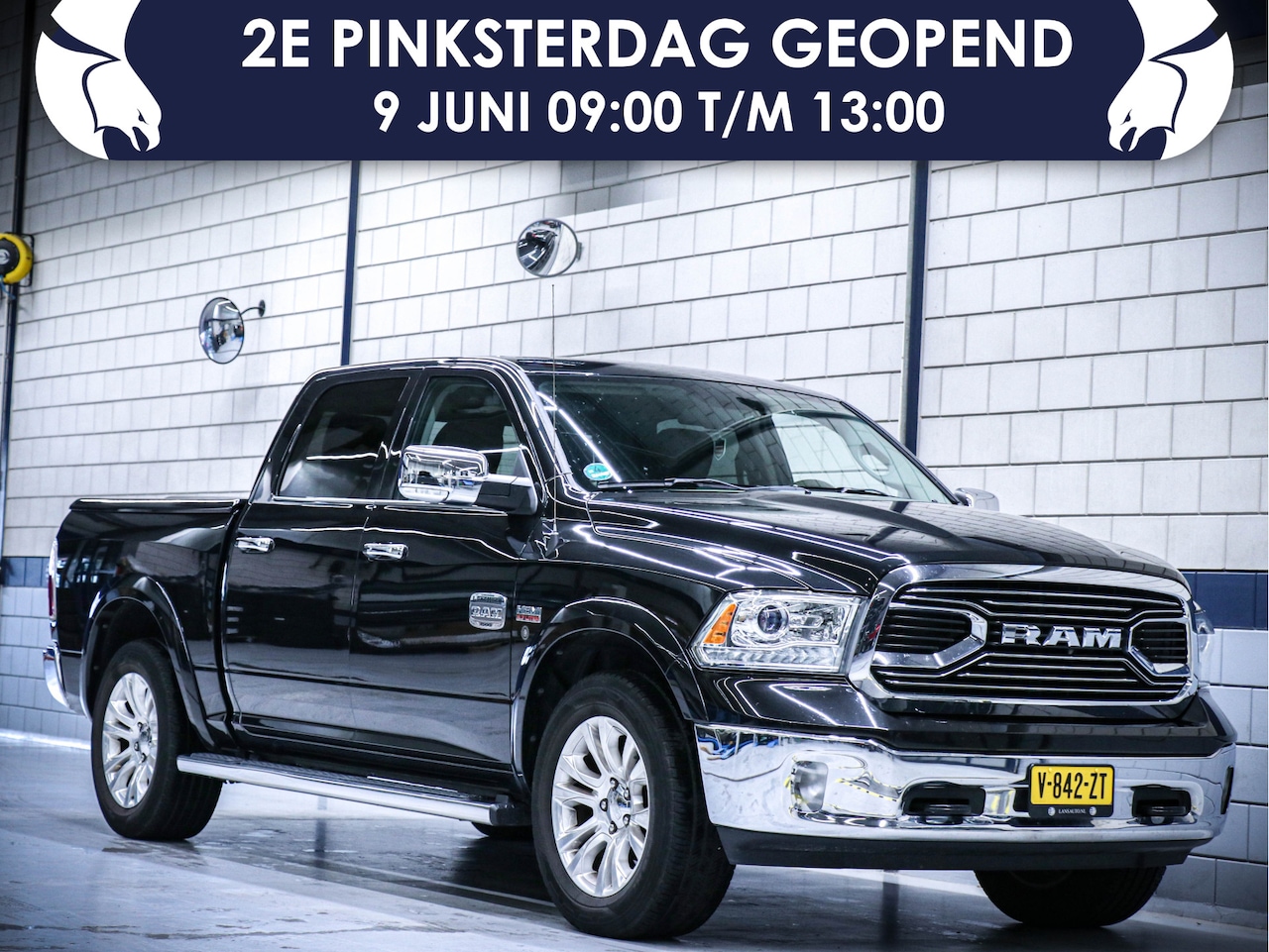 Dodge Ram 1500 - 5.7 V8 4x4 Crew Cab Longhorn | Luchtvering - AutoWereld.nl