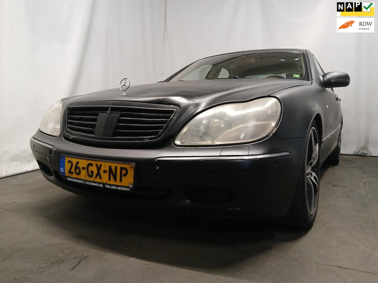 Mercedes-Benz S-klasse - 500 - Leder - Clima - Cruise - Radio - Schade - AutoWereld.nl