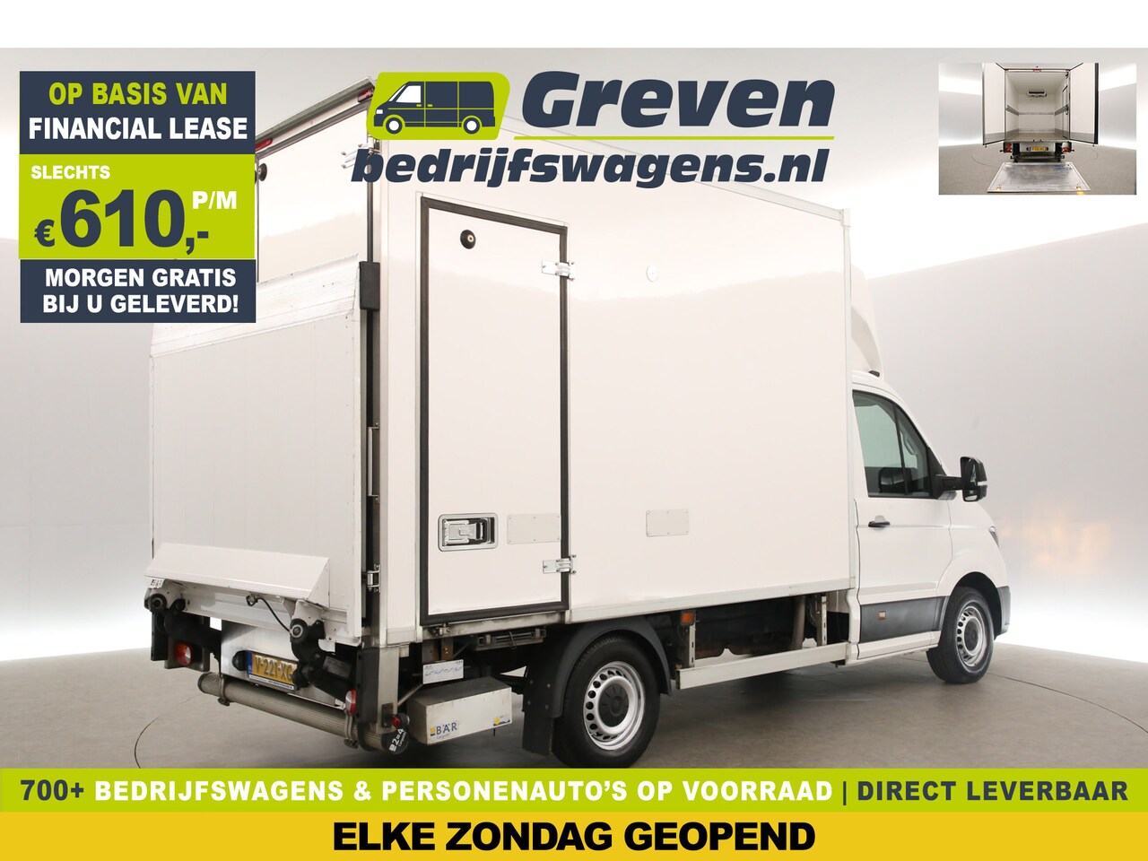 Volkswagen Crafter - 35 2.0 TDI Bakwagen 141PK | NACHTKOELING | DSG Automaat Koelwagen Laadklep Laadbak Zijdeur - AutoWereld.nl