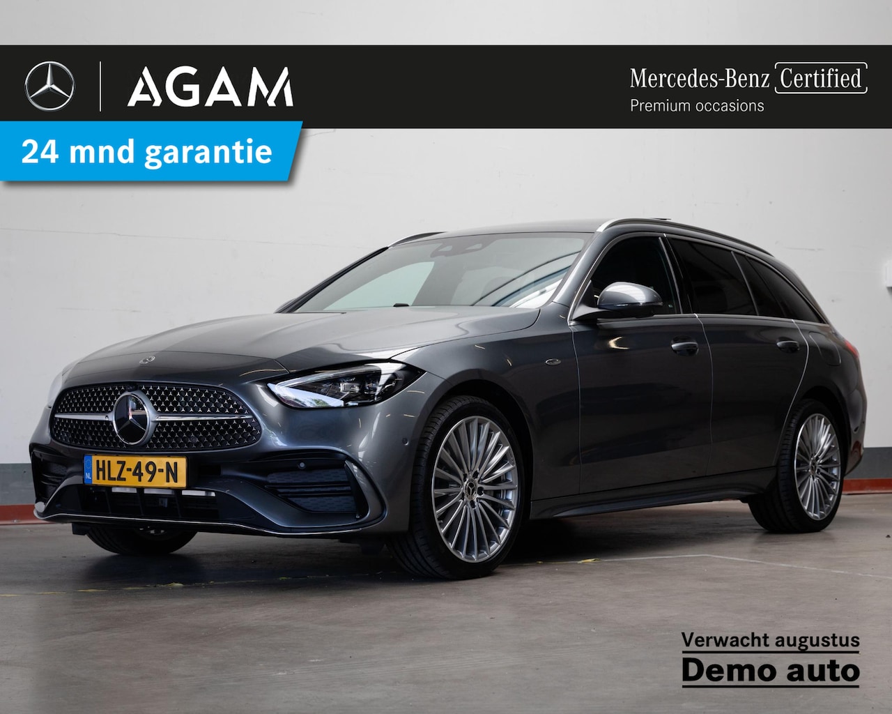 Mercedes-Benz C-klasse Estate - 300 e Business Solution AMG Panorama dak | TRekhaak - AutoWereld.nl