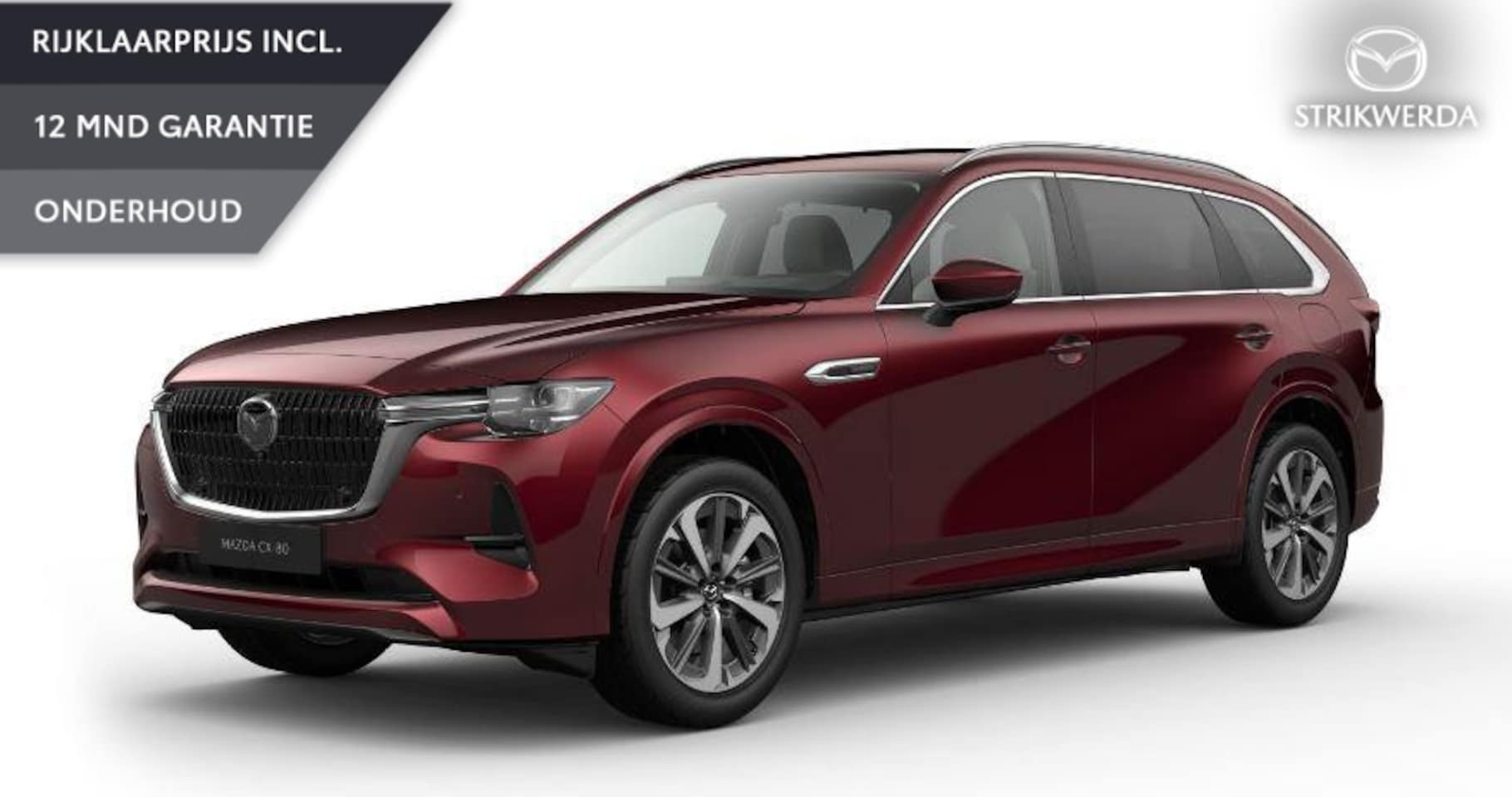 Mazda CX-80 - 2.5 e-SkyActiv PHEV Takumi Plus | Nieuw | Voorraad | Incl. Instapvoordeel (t/m 30-06-2025) - AutoWereld.nl