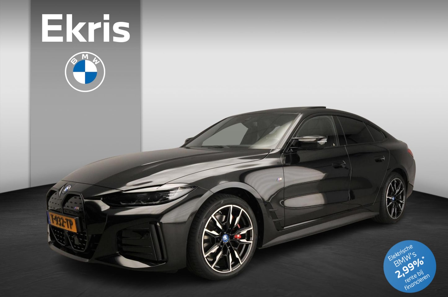 BMW i4 - Gran Coupe M50 | M-Sportpakket | LED | Leder | HUD | Schuifdak | Elektr. zetels | Keyles g - AutoWereld.nl