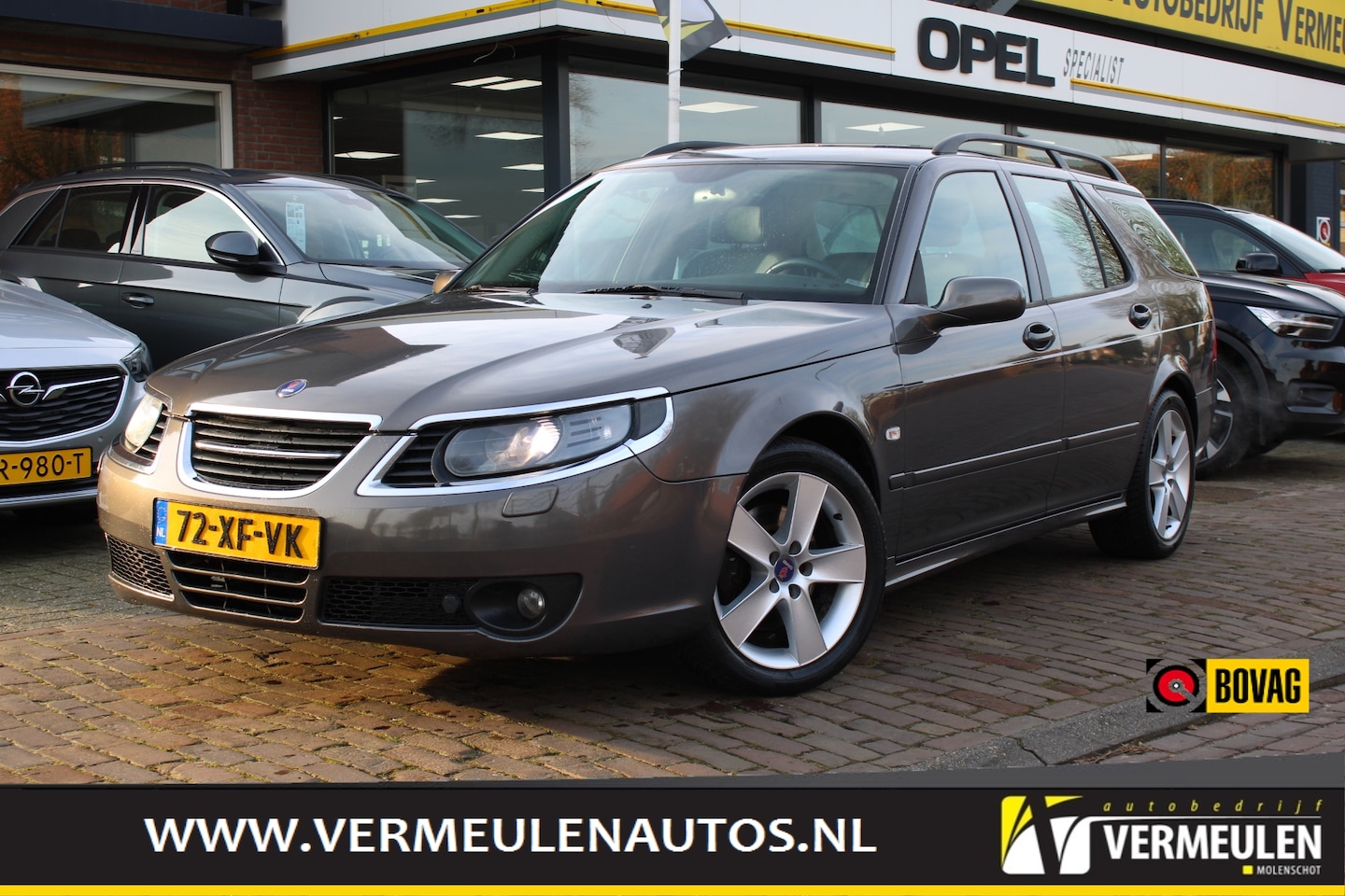 Saab 9-5 Estate - 2.3 T Sport Linear Automaat + 17"/ Clima/ Cruise/ Navi/ Leder/ Xenon/ NL auto - AutoWereld.nl