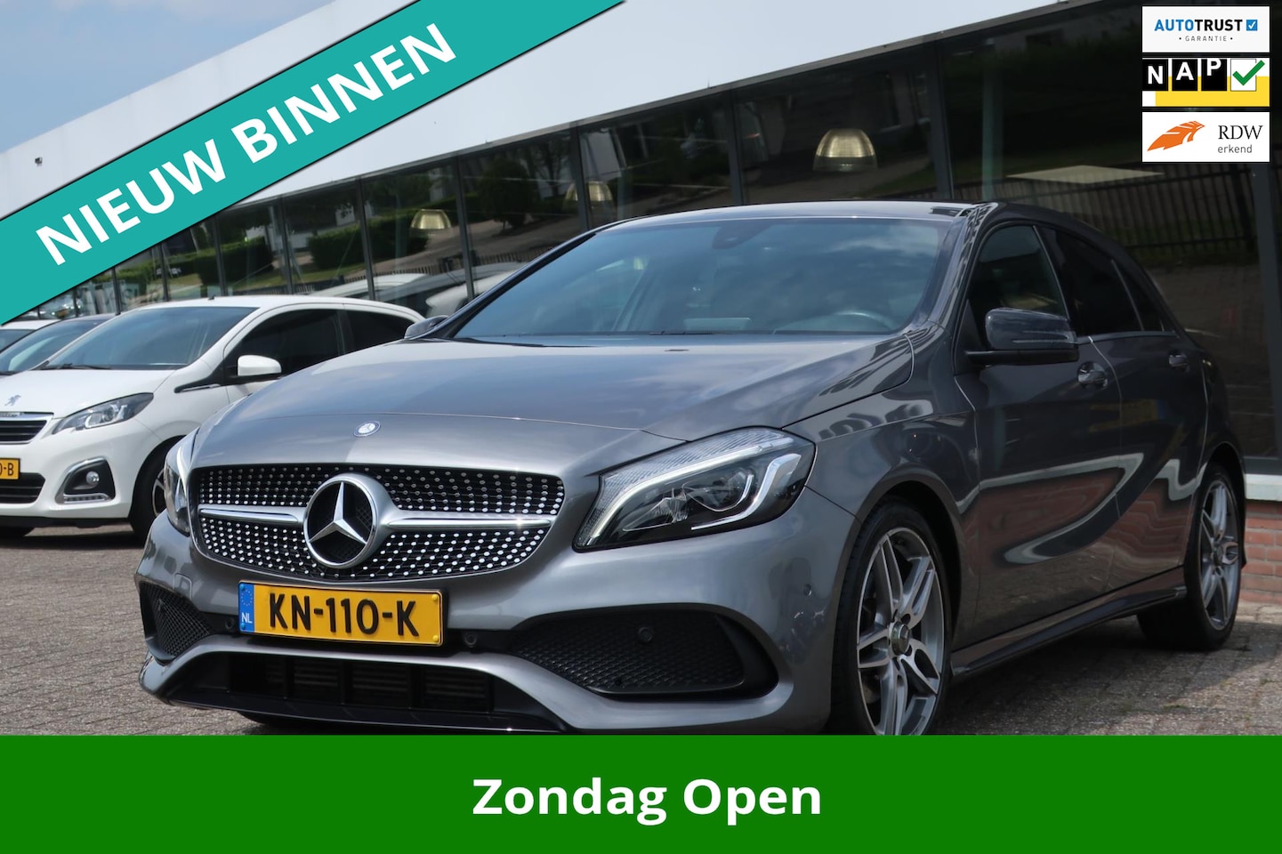 Mercedes-Benz A-klasse - 180 Ambition AMG LED_CRUIS_GR-NAVI_PDC V+A_18-INCH. - AutoWereld.nl