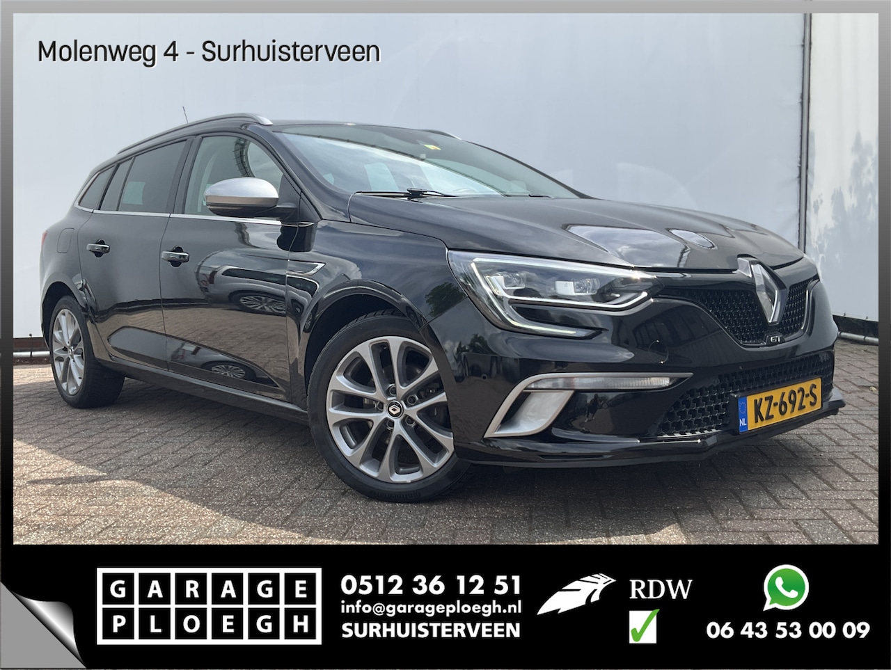 Renault Mégane Estate - 1.2 TCe GT-Line Automaat Adapt.Cruise HUD Nav/Cam Sfeerverl NAP! - AutoWereld.nl