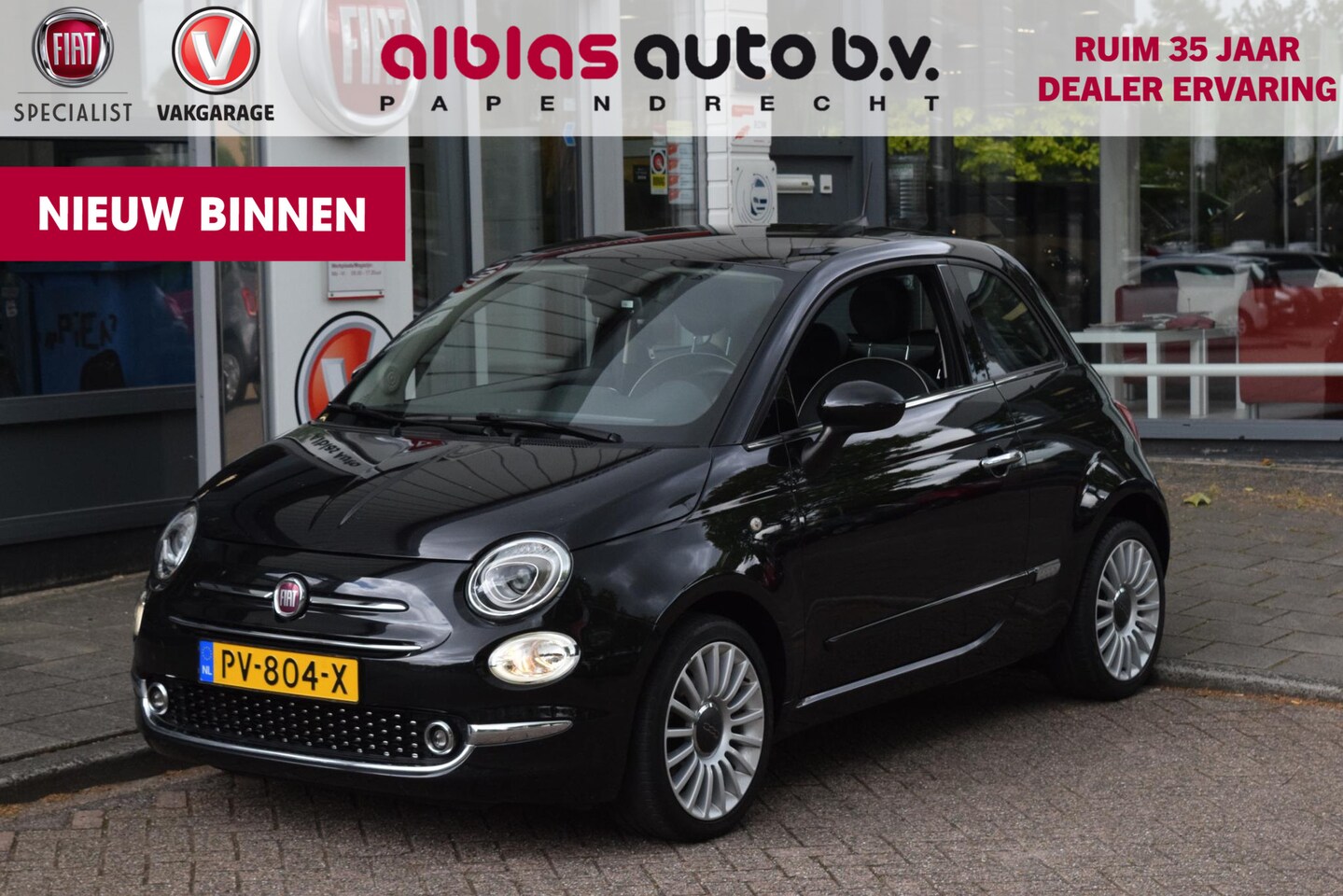 Fiat 500 - 80pk Lounge|Nav|Clima|Cruise|Pano|PDC - AutoWereld.nl