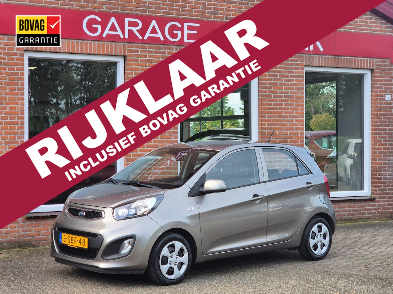 Kia Picanto - 1.0 CVVT ISG Comfort Pack 69PK 5drs airco, elektr.ramen, navi, radio/cd RIJKLAAR - AutoWereld.nl