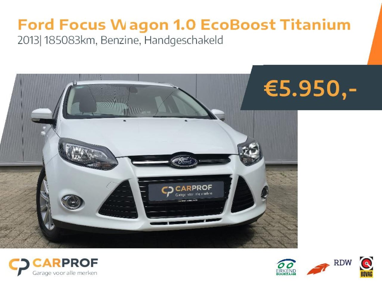 Ford Focus Wagon - 1.0 EcoBoost Titanium I AIRCO I TREKHAAK - AutoWereld.nl