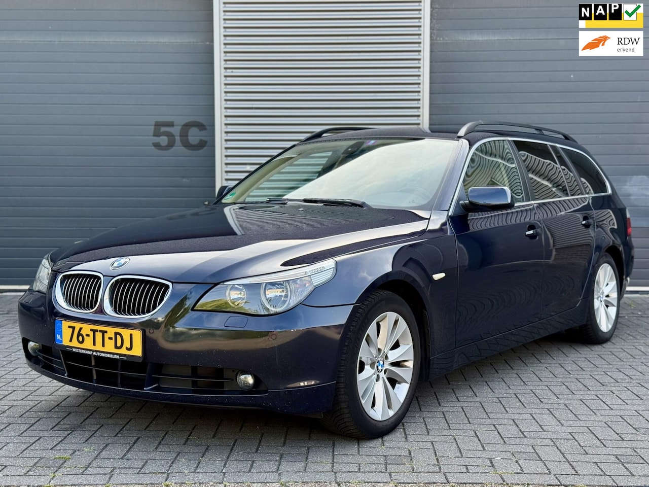 BMW 5-serie Touring - 525i Business Line Leder/Navi/Youngtimer - AutoWereld.nl