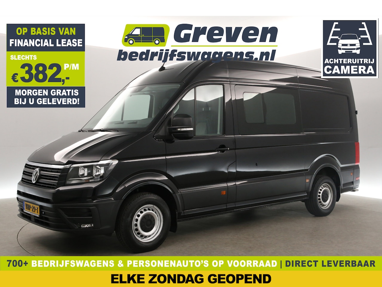 Volkswagen Crafter - 35 2.0 TDI L3H3 141PK 3000KG Trekgew. Airco Camera Carplay Cruise PDC Elektrpakket Trekhaa - AutoWereld.nl