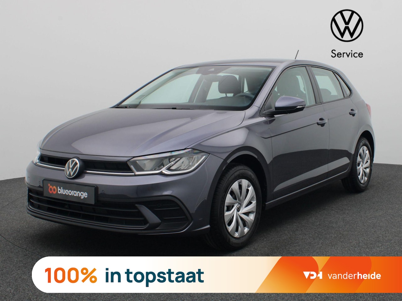 Volkswagen Polo - 1.0 MPI Polo 80PK full led, cruise control, airco, pakeersensoren voor en achter, App conn - AutoWereld.nl