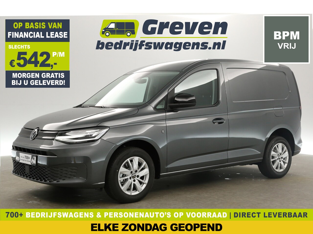 Volkswagen Caddy Cargo - 2.0 TDI Highline 122PK L1H1 | NIEUW | BPM Vrij | DSG Automaat Clima Camera Cruise Carplay - AutoWereld.nl