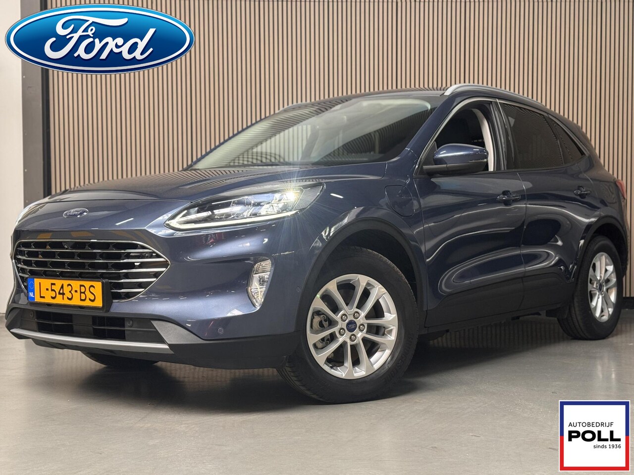 Ford Kuga - 2.5 PHEV Titanium X Leer Navi Camera Trekhaak Ad. Cruise Dode hoek Elektr. Klep Garantie 1 - AutoWereld.nl