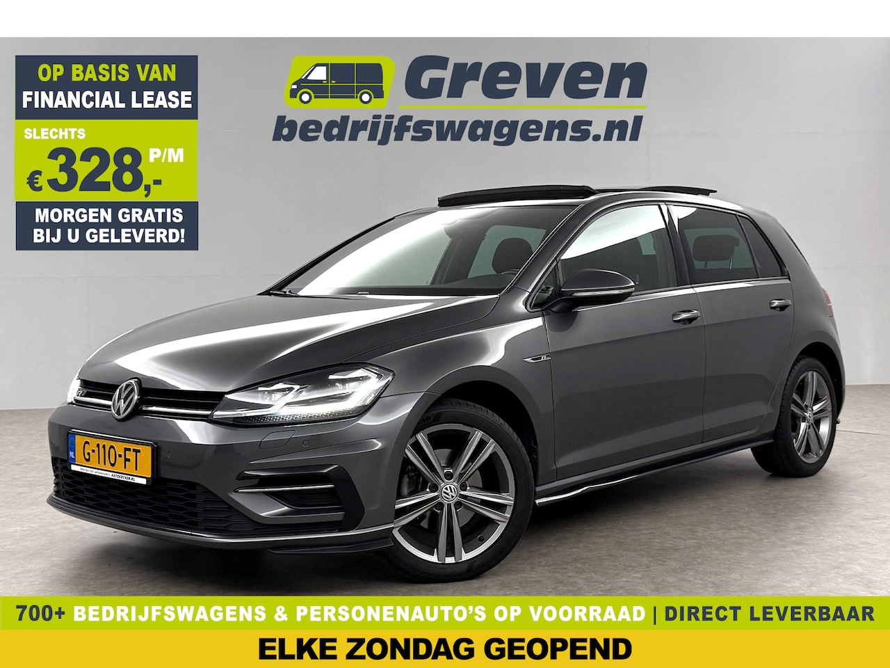 Volkswagen Golf - 1.5 TSI 3x R-line 150PK DSG Pano LED Virtual ACC Camera Clima Navi 17"LMV PDC - AutoWereld.nl