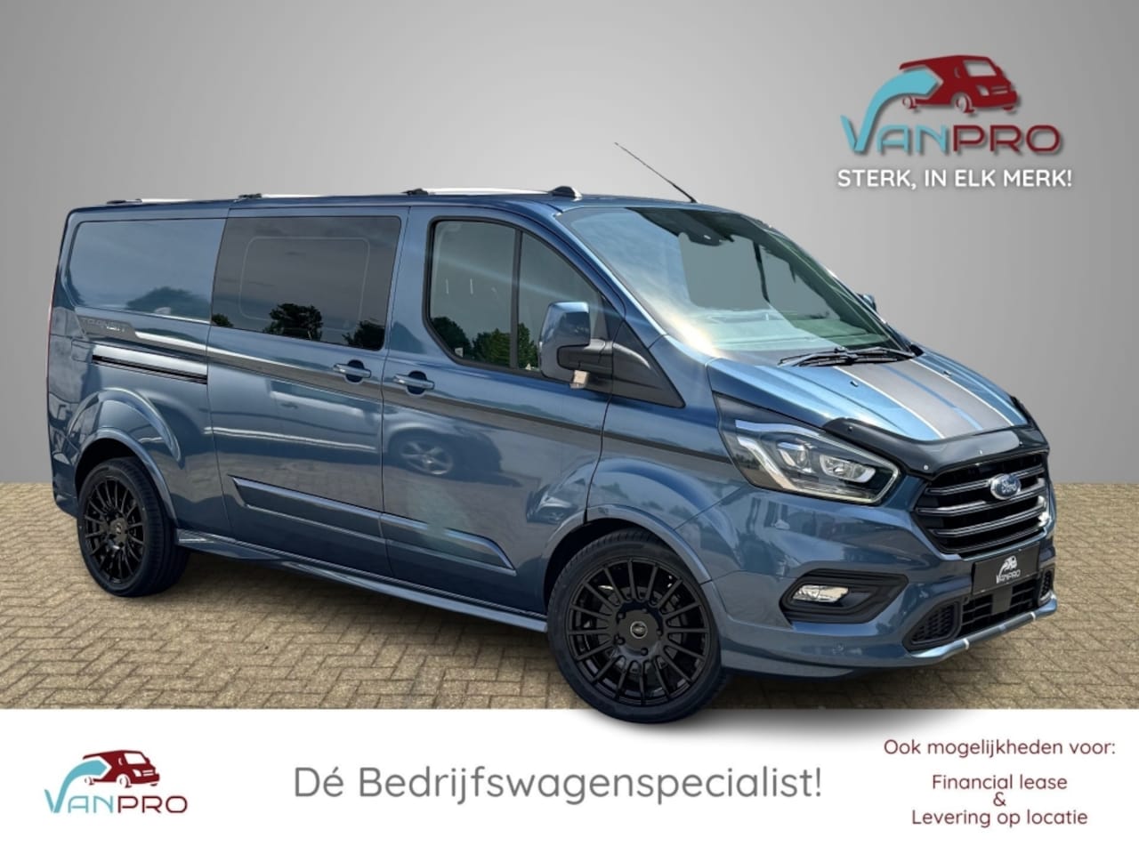 Ford Transit Custom - 320 2.0 TDCI 185PK Automaat SPORT L2H1 Dubbel Cabine / Dubbele schuifdeur / Tre - AutoWereld.nl