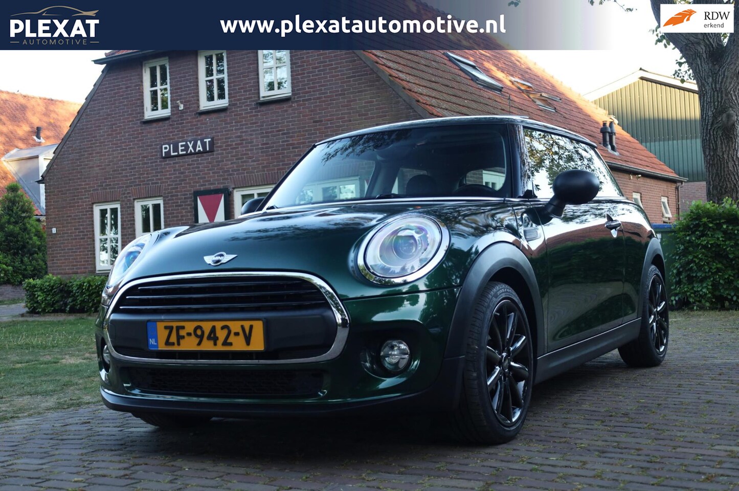 MINI Cooper - 1.2 One | Britisch Racing Green | Panorama | Full Led | Navigatie | 17 Inch Black Wheels | - AutoWereld.nl