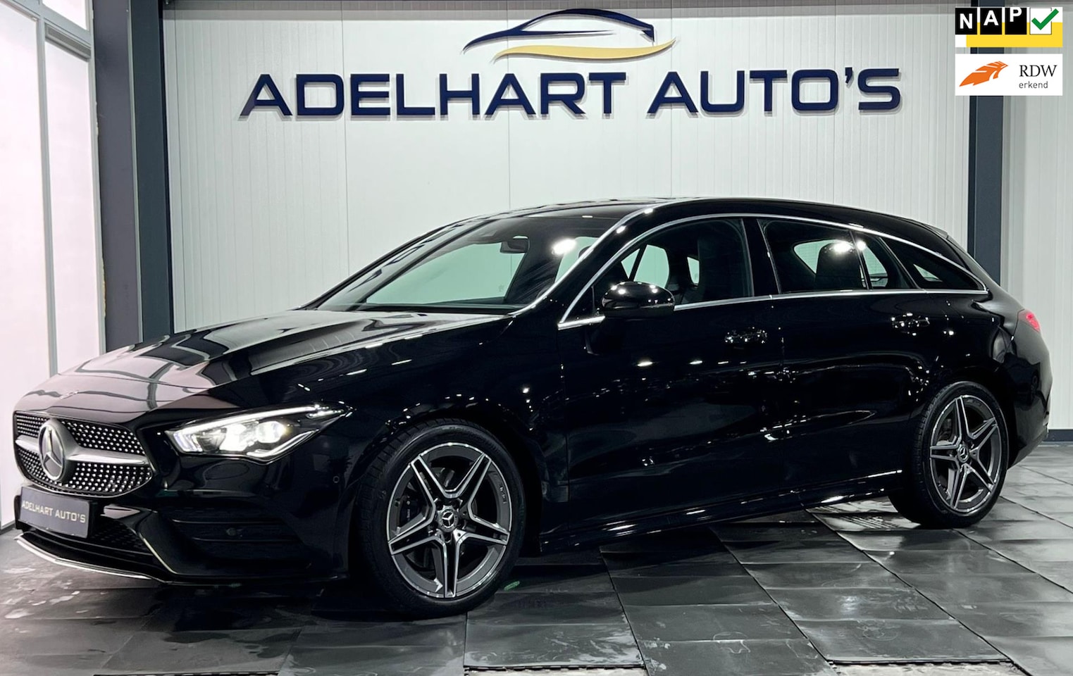 Mercedes-Benz CLA-klasse Shooting Brake - 200 Business Solution AMG Automaat / Navigatie full map / Cruise control / Climate control - AutoWereld.nl