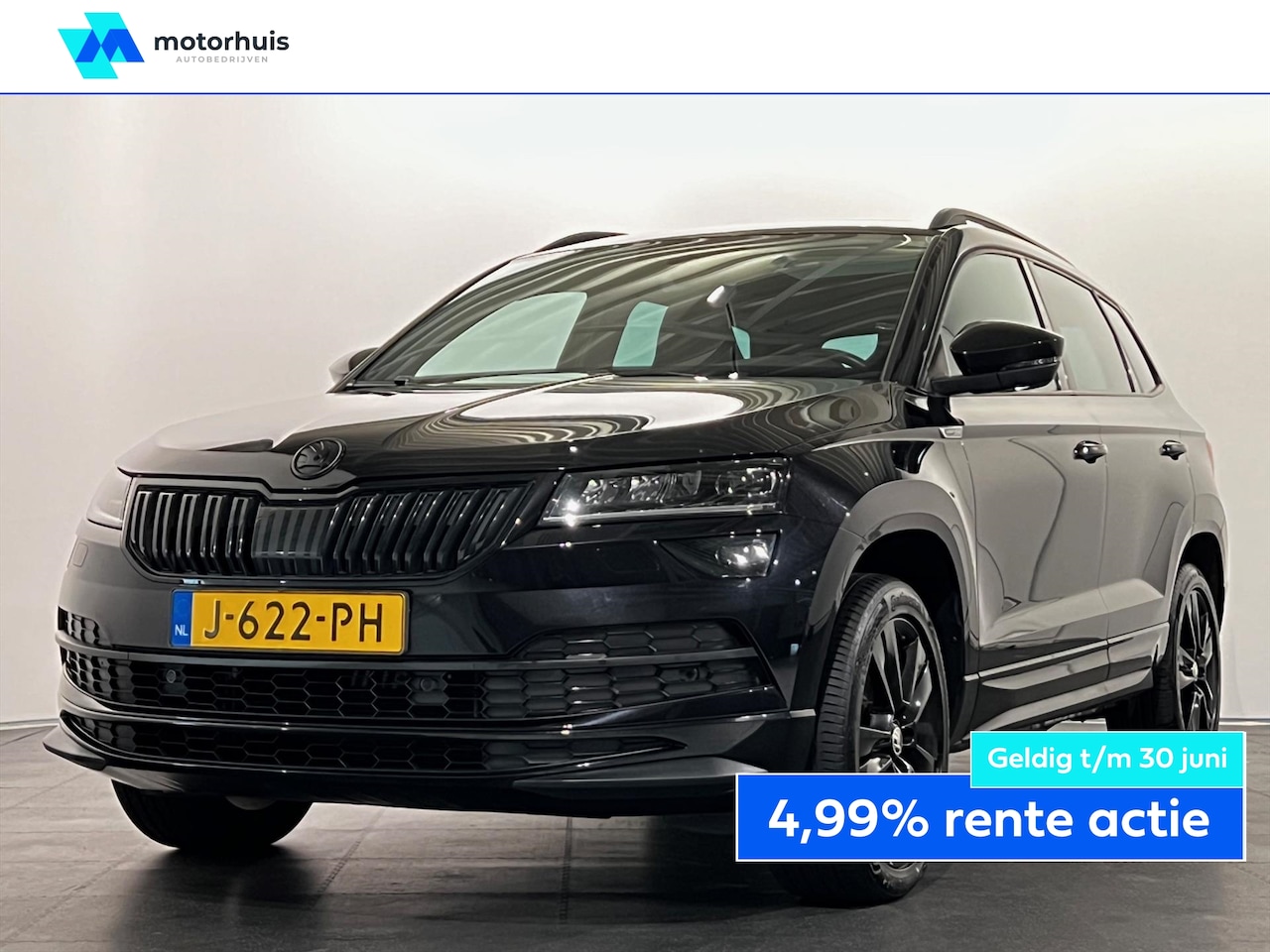 Skoda Karoq - 1.5 TSI 150PK AUTOMAAT SPORTLINE PANO LED NAVI NAP CAMERA - AutoWereld.nl