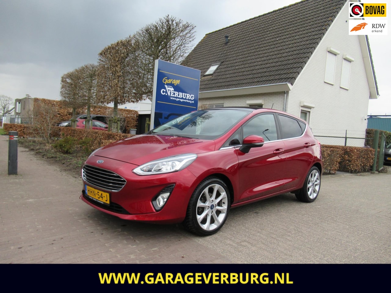 Ford Fiesta - 1.0 EcoBoost Titanium (Elektrisch panoramadak,B&O,PDC,LED,Navi,Stoelverwarming) -- 72336 K - AutoWereld.nl
