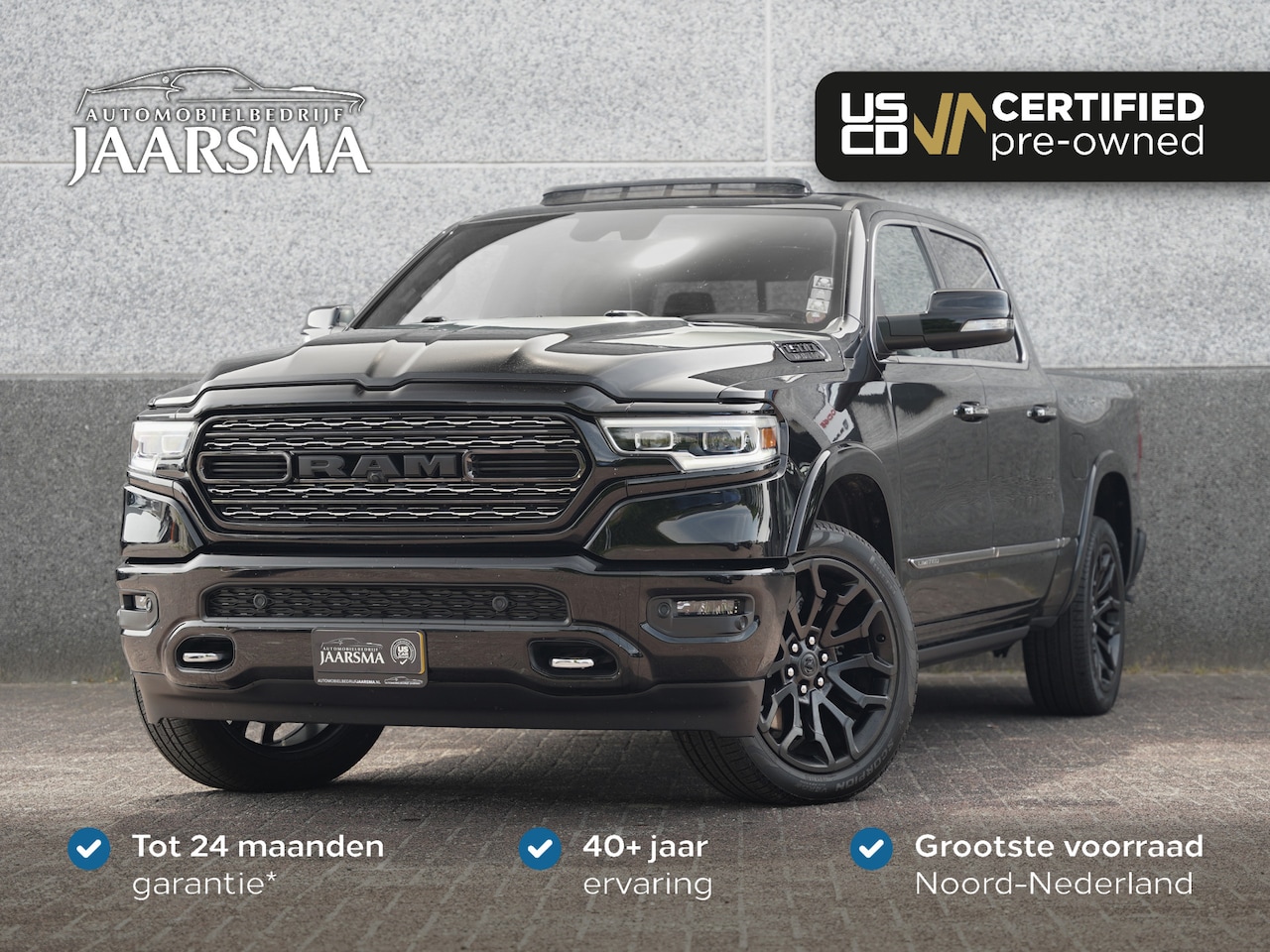 Dodge Ram 1500 - 5.7 V8 4x4 Crew Cab Limited |Luchtvering |Volledig lederen interieur |Panoramadak | - AutoWereld.nl