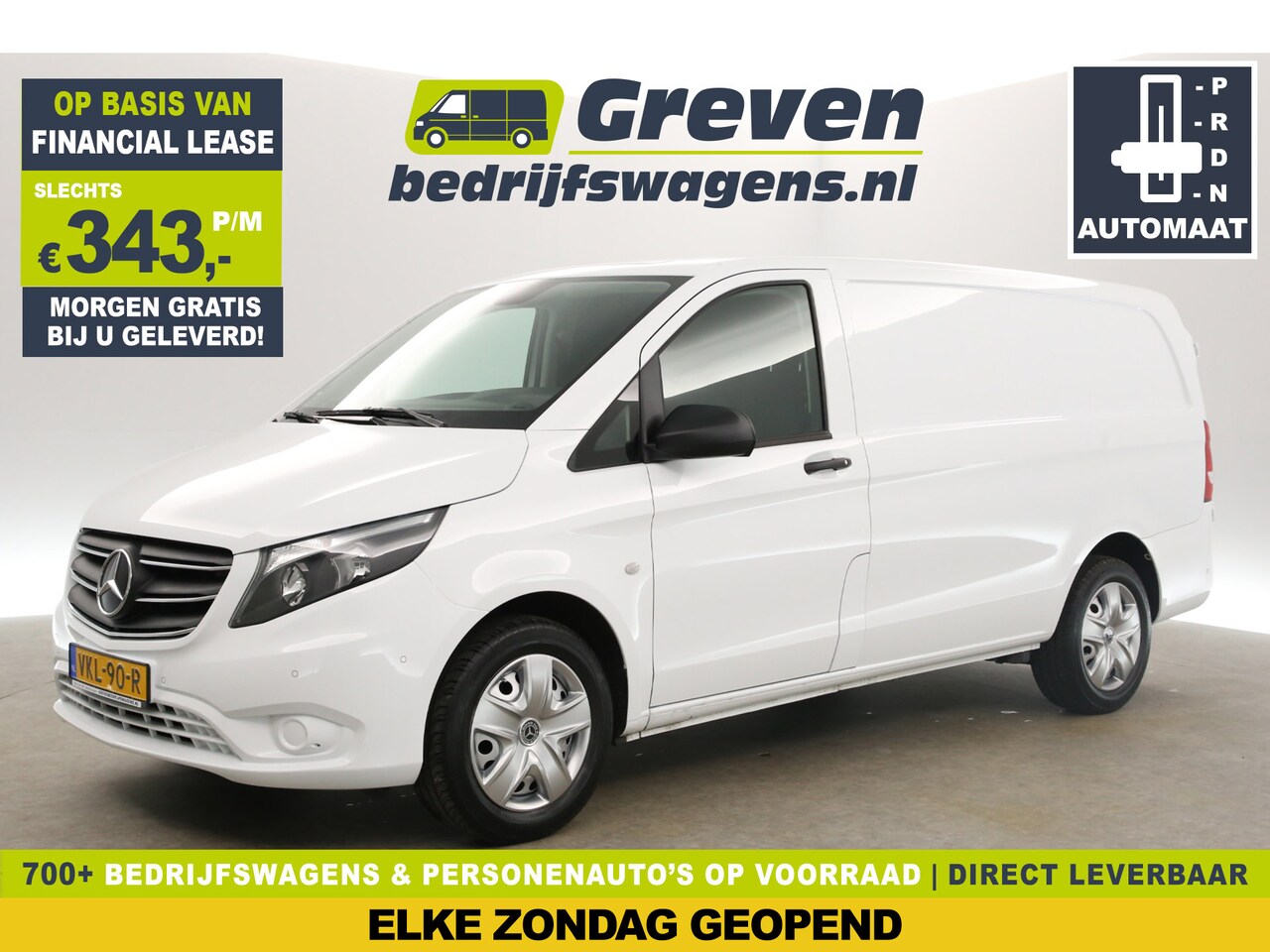 Mercedes-Benz Vito - 114 CDI Lang Automaat Airco Cruise Camera Carplay Navigatie PDC Elektrpakket - AutoWereld.nl