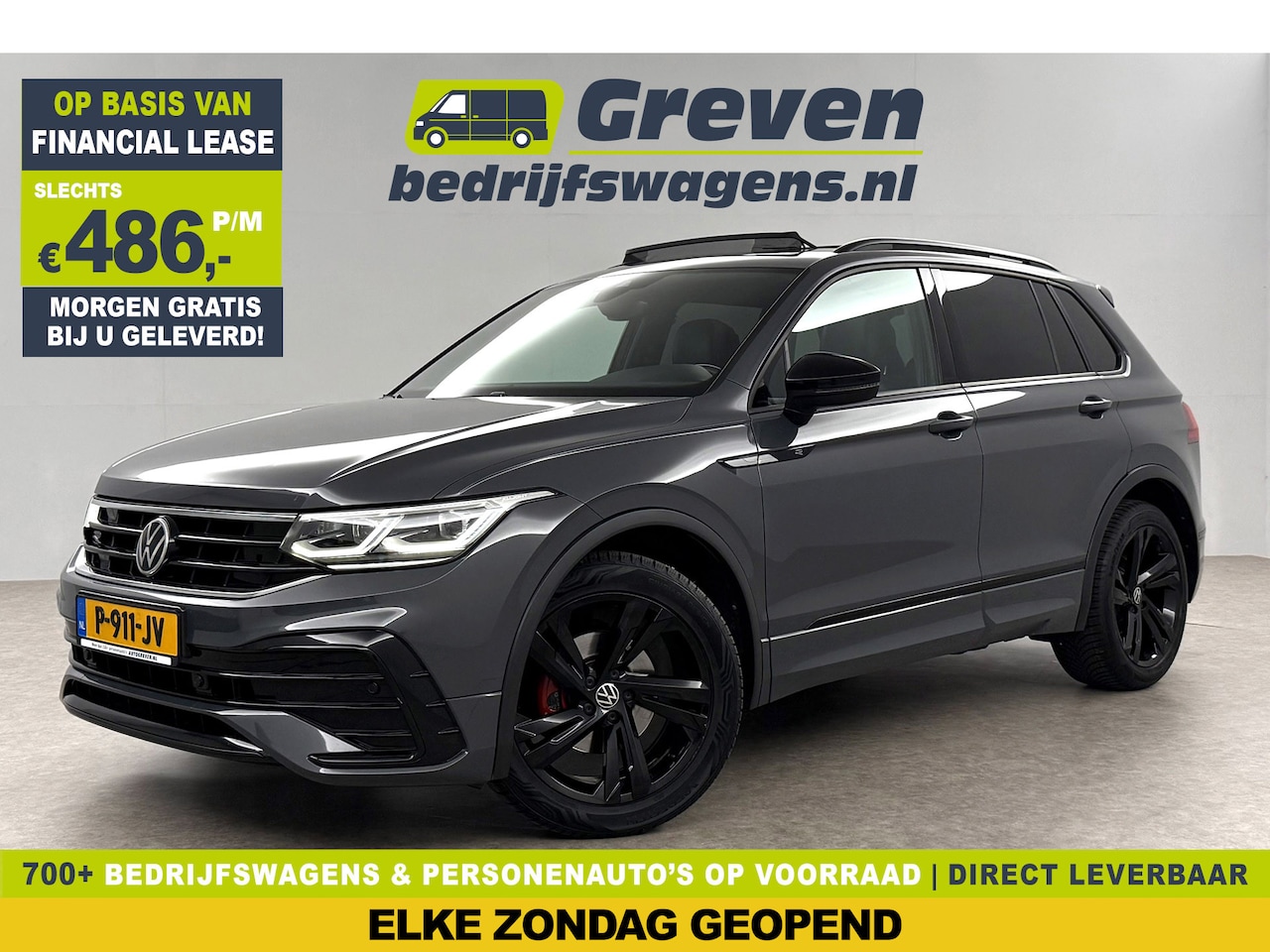 Volkswagen Tiguan - 1.5 TSI 150PK R-line Pano Trekhaak IQ Lights LED Sfeer Virtual ACC Camera Carplay Clima Na - AutoWereld.nl