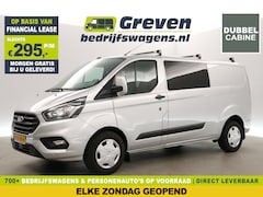 Ford Transit Custom - 2.0 TDCI L2H1 | Dubbele Cabine | 6 Persoons | LED Trekhaak Airco Cruise Camera Carplay Nav