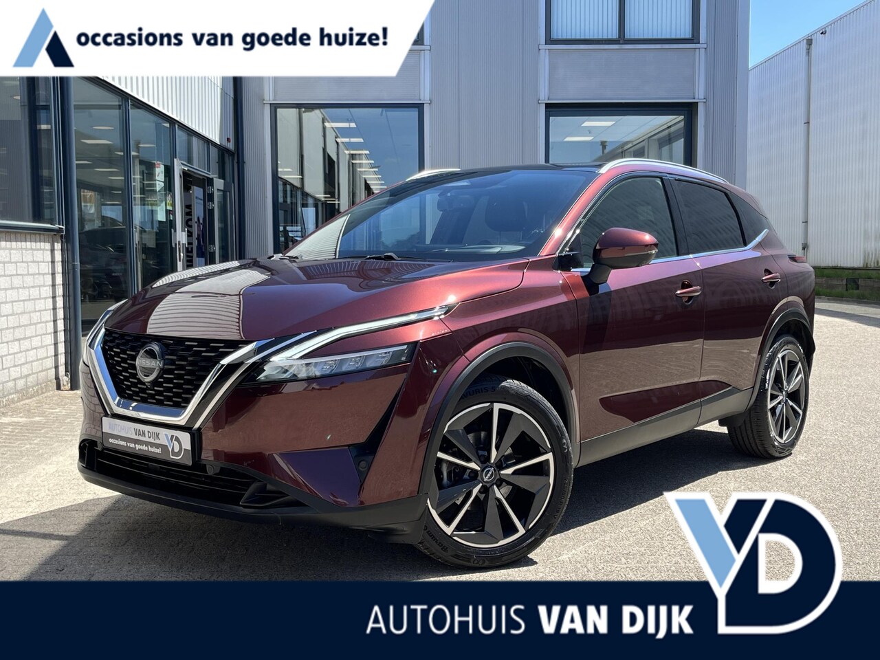 Nissan Qashqai - 1.3 MHEV Tekna | Navi/Camera/Pano.Dak/360° camera/Clima/Adapt.Cruise/Apple CarPlay-Android - AutoWereld.nl