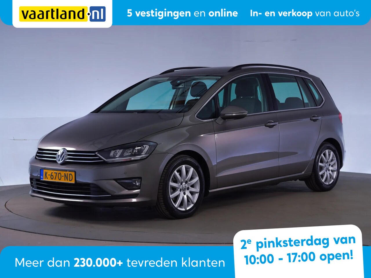 Volkswagen Golf Sportsvan - 1.6 TDI Highline [ Cruise Trekhaak Stoelverwarming ] - AutoWereld.nl