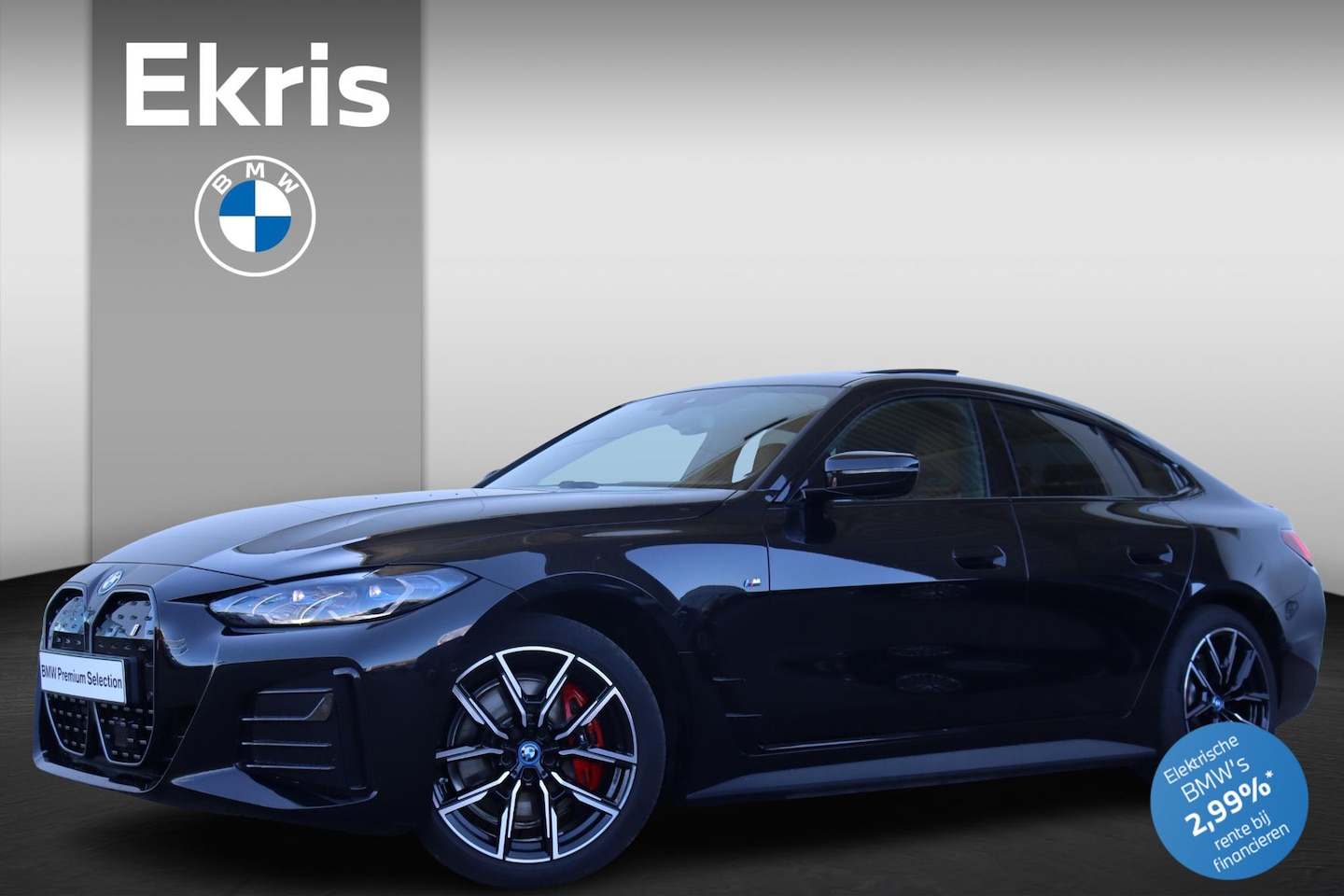 BMW i4 - eDrive40 High Executive M Sportpakket Pro/ Stuurverwarming/ Elektrische Trekhaak/ Comfort - AutoWereld.nl