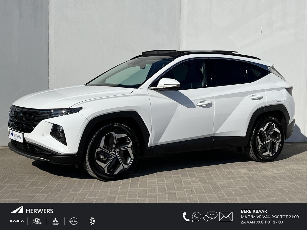 Hyundai Tucson - 1.6 T-GDI HEV 230pk Premium Sky Automaat / Trekgewicht 1.650 kg / Glazen schuif- en kantel - AutoWereld.nl
