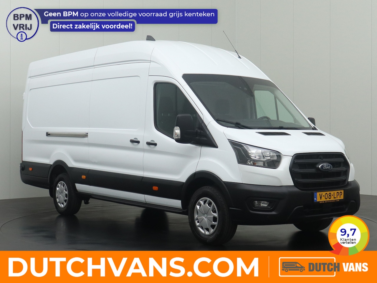 Ford Transit - 2.0TDCI 170PK L4H3 Jumbo | Camera | Airco | 3-Persoons | Betimmering - AutoWereld.nl