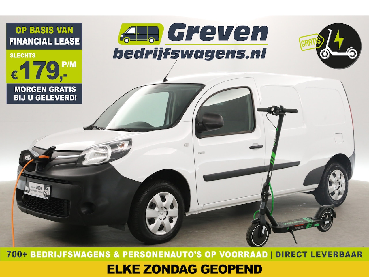 Renault Kangoo - Z.E. Maxi L2H1 Huur Accu | GRATIS E-Step! | Elektrisch | EMISSIEVRIJE ZONE | Airco Elektrp - AutoWereld.nl