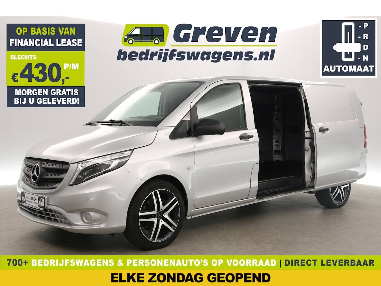 Mercedes-Benz Vito - 119 CDI Extra Lang 191PK Automaat Airco Camera Cruise 2xSchuifdeur Carplay Navi PDC LED 19 - AutoWereld.nl
