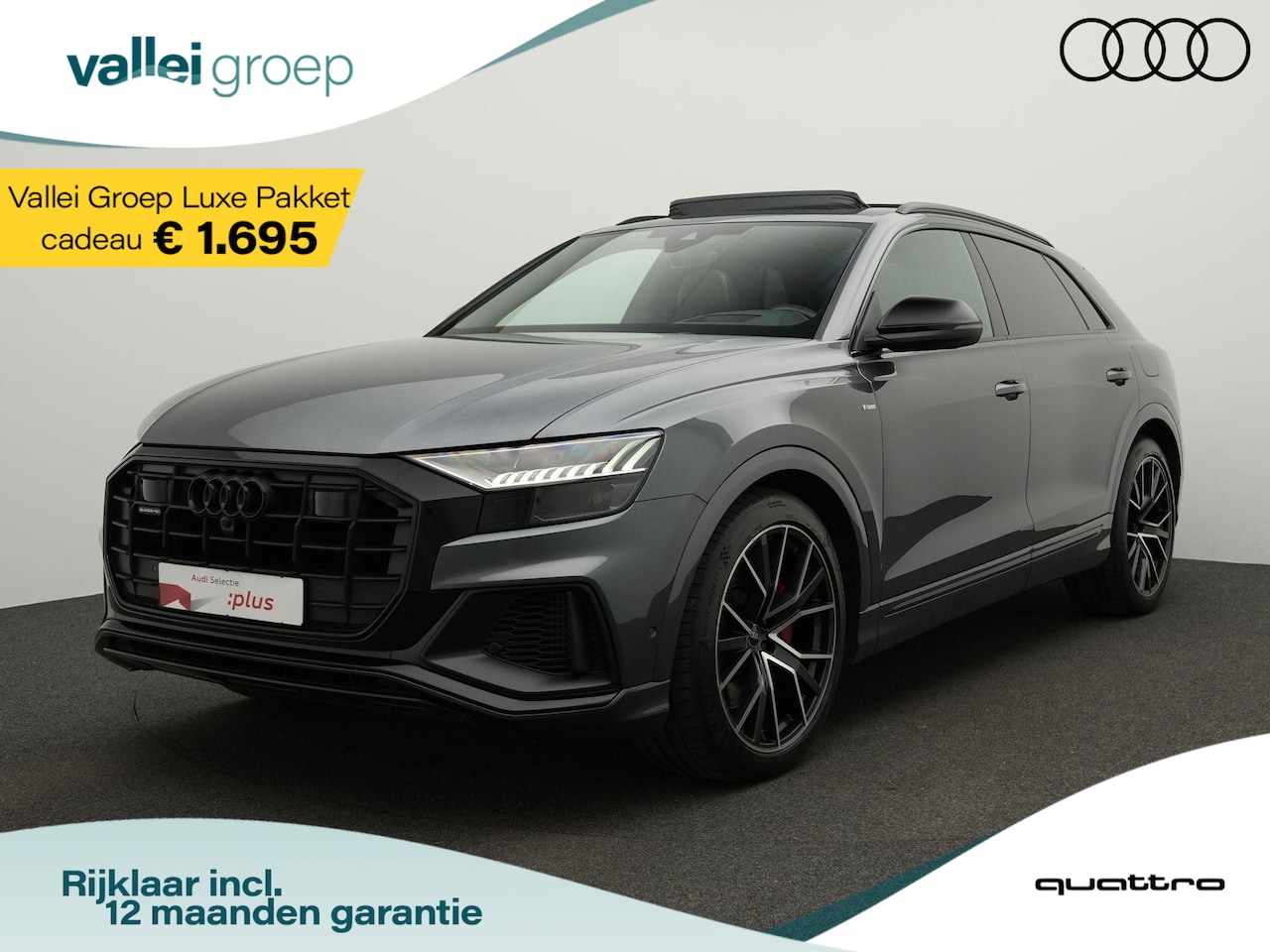 Audi Q8 - 60 TFSI e 463 pk quattro Pro Line S Competition | Panoramadak | Leder | Nachtzicht | Geheu - AutoWereld.nl