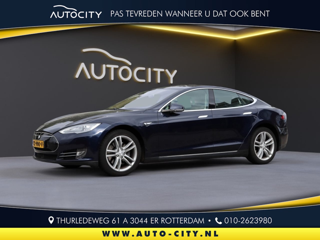 Tesla Model S - motors 60 Base Nieuw Accupakket l Leder l Auto Pilot - AutoWereld.nl